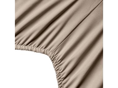 Zdjęcie: Prześcieradło z gumką mikrowłókno Soft 180x200+30 cm beżowe EUROFIRANY
