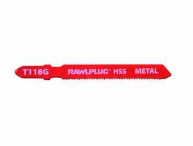 Brzeszczoty do wyrzynarek 77 mm do cięcia metalu HSS 0,8 mm 5 szt. RAWLPLUG