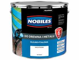 Farba ftalowa do drewna i metalu Ftalonal 10 L biała matowy NOBILES