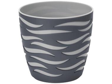 Zdjęcie: Doniczka Sahara Duo 14 cm antracytowo-szara VERDENIA
