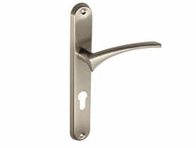 Klamka wewnętrzna Arcus Basic DH-83A szyld długi na wkładkę nikiel szczotkowany GAMET BASIC LINE