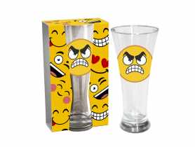 Szklanka do piwa 300 ml złośnik emotki DAJAR