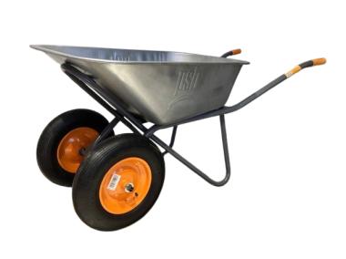 Zdjęcie: Taczka ogrodowa dwukołowa ocynkowana 140 L PSB