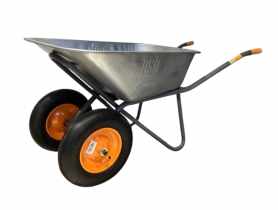 Taczka ogrodowa dwukołowa ocynkowana 140 L PSB