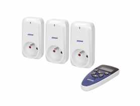 Zestaw gniazd bezprzewodowych sterowanych pilotem z funkcją timera 3+1 ORNO