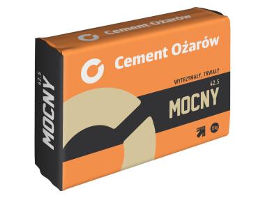Zdjęcie: Cement MOCNY CEM II/A-V 42,5 R-NA 25 kg CEMENT OŻARÓW