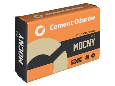Zdjęcie: Cement MOCNY CEM II/A-V 42,5 R-NA 25 kg CEMENT OŻARÓW