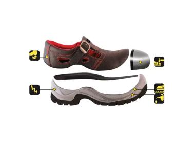 Zdjęcie: Sandały bezpieczne D1 skórzane S1 SRC rozmiar 41 DEDRA