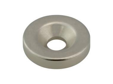 Zdjęcie: Magnes neodymowy okrągły 14x3 mm z otworem 8/4 mm, 5 sztuk STAHL