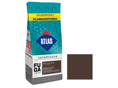 Zdjęcie: Fuga ceramiczna 124 ciemne wenge, alubag, 2 kg ATLAS