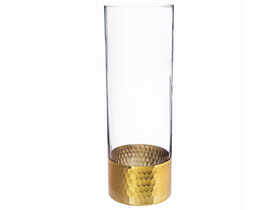 Wazon szklany 30 cm Golden Honey ALTOMDESIGN