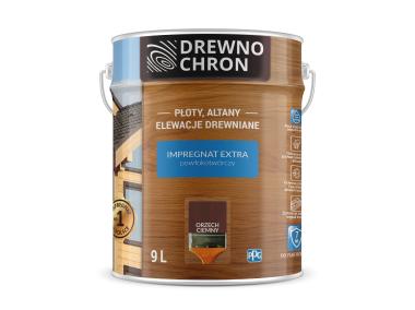 Zdjęcie: Impregnat do drewna Extra orzech ciemny 9 L DREWNOCHRON