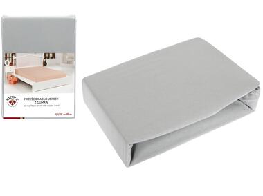Zdjęcie: Prześcieradło jersey z gumką 90x200x20 cm, grey NICOLE COMFORT & STYLE