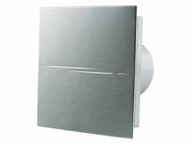 Wentylator osiowy 100 mm standard cichy z frontem aluminium, z wyłącznikiem czasowym VENTIKA