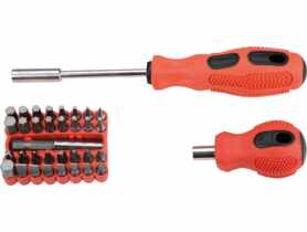 Końcówki wkrętakowe z uchwytami, zestaw 35 sztuk TOP TOOLS