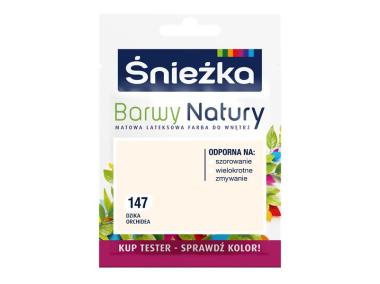 Zdjęcie: Farba Barwy Natury tester dzika orchidea 147 25ml ŚNIEŻKA