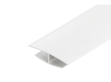 Zdjęcie: Listwa łącząca H do paneli ściennych PVC 3 m Biała CEZAR