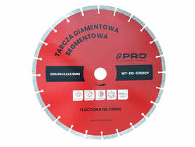 Tarcza diamentowa segmentowa tłoczona na zimno 350 x 10 x 2.2 x 3.6 mm PRO FACHMAYER