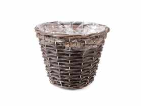 Kosz do obsadzania kwiatów z folią 20x16 cm TIN TOURS