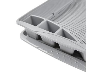 Zdjęcie: Odsączarka do naczyń z tacą dużą nordic grey KEEEPER