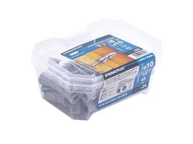 Zdjęcie: Kołek uniwersalny Uno 10 x 36 mm z wkrętem, 26 sztuk RAWLPLUG