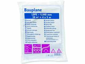 Plandeka budowlana 20 m2 LDPE 4 x 5 m CIRET