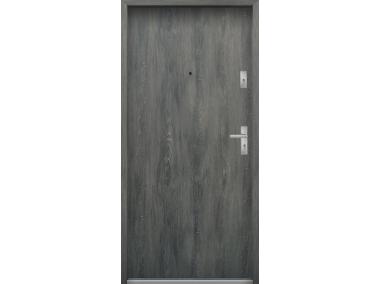 Zdjęcie: Drzwi wejściowe do mieszkań Bastion N-02 Grafit stary 80 cm lewe ODP KR CENTER
