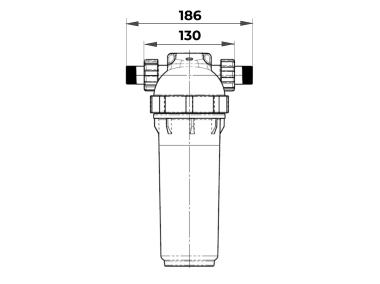 Zdjęcie: Zestaw obudowy filtra 4-elementowa z filtrami DAFI