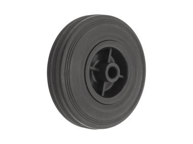 Zdjęcie: Koło kauczukowe czarne 125 mm, 125 kg METRO