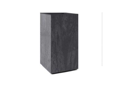Zdjęcie: Kwietnik Karo 300x300x600 mm beton recycled, czarny beton LAMELA
