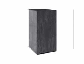 Kwietnik Karo 300x300x600 mm beton recycled, czarny beton LAMELA