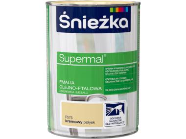 Zdjęcie: Emalia Supermal kremowy F575 0,8L ŚNIEŻKA
