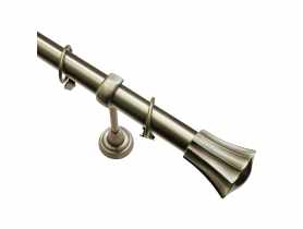 Karnisz pojedynczy 25 mm Rodos 200 cm mosiądz GARDINIA