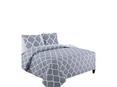 Zdjęcie: Narzuta Tavira 220x240+2/40x40 cm J-0727-1 meridian grey EUROMAT