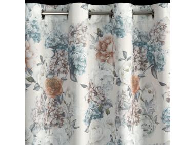 Zdjęcie: Zasłona gotowa Anett 140x250 cm kremowo-miętowa EUROFIRANY