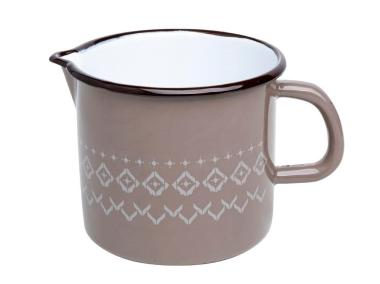 Zdjęcie: Kubek emaliowany Fiorenta 12 cm - 1 L EMALIA PLESZEW