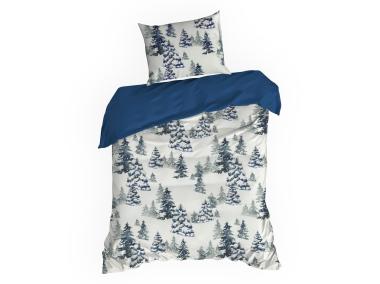 Zdjęcie: Komplet pościeli bawełnianej z nadrukiem świątecznym Natal 140x200 cm, 70x80 cm - 1 szt. EUROFIRANY