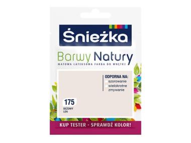 Zdjęcie: Farba Barwy Natury tester beżowy len 175 25ml ŚNIEŻKA