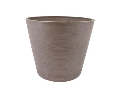 Zdjęcie: Donica z surowców wtórnych 31x25,4 cm taupe TIN TOURS