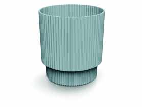 Doniczka Milly Round jasny szary, wysokość 21 cm PROSPERPLAST