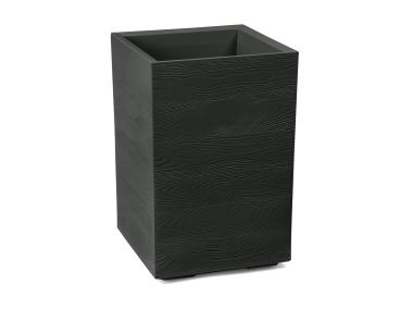 Zdjęcie: Kwietnik Karo 400x400x600 mm deska recycled, czarny LAMELA