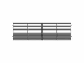 Brama dwuskrzydłowa Bona 5,x1,5 m stal ocynk+ral 7016 struktura POLBRAM