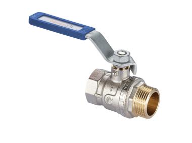 Zdjęcie: Zawór kulowy z niebieską rączką z okienkiem  w/z 3/4" CALIDO