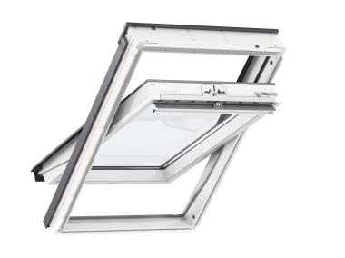 Zdjęcie: Okno GGU 0070 drewniano-poliuretanowe otwierane u góry, 114x118 cm VELUX