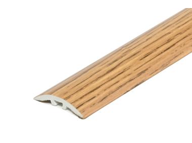 Zdjęcie: Kształtownik PVC wcisk wąski 30 mm 5w1 klejona L= 0,93 m Dąb okleina mat CEZAR