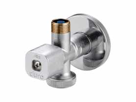 Zawór kątowy bis pionowy na zawieszce 1/2"x 3/4"x 3/8" solid DURO