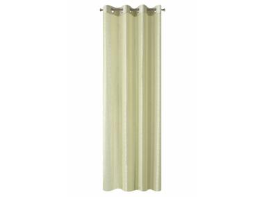 Zdjęcie: Firana Demi złota 140x250 cm na przelotkach EUROFIRANY