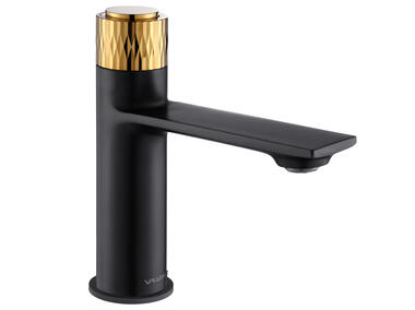 Zdjęcie: Bateria umywalkowa stojąca Decor Black/Gold VALVEX