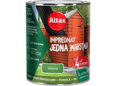 Zdjęcie: Impregnat Jedna warstwa 4 lata, zielony 0,75 L ALTAX