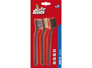 Zdjęcie: Szczotki 180 mm, miedź/stal/nylon, 3 sztuki TOP TOOLS
